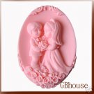 Wedding-Silicone soap mold - elegant design
