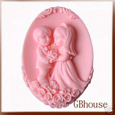 Wedding-Silicone soap mold - elegant design