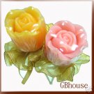 Silicone soap / floating candle Mold - Victorian Rose