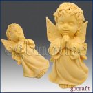 2 1/2D Silicone Soap Mold - Praying Angel Boy - Cherubim - FREE SHIPPING
