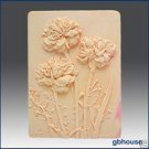 2D Silicone Soap Mold – Carnation Garden