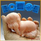 3D Silicone Soap/sugar/fondant/chocolat Mold-Lifelike Baby Johan Dozing Off