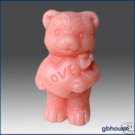 3-D Silicone Soap/Candle Molds –Love Bear Boy