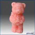 3-D Silicone Soap/Candle Molds –Love Bear girl