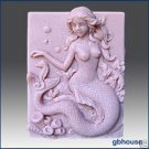Silicone Soap Mold - Mermaid Senchalla and Seahorse