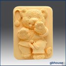 Silicone Soap Mold – Tae Kwon Do Bear Silicone Soap Mold – Tae Kwon Do Bear