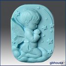 Silicone Soap Mold -  Praying Angel – boy