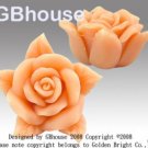 3D Tea Rose - Silicone soap/chocolate Mold-2 parts mold