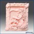 2D Silicone Soap Mold– Musical Mermaid
