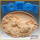 2D Silicone Soap/sugar craft/fondant/chocolate Mold-Thanksgiving Turkey Platter