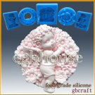 2D Silicone Soap/sugar/fondant/chocolate Mold-Fairy Flora in her blooming garden