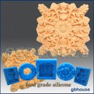 Food Grade Silicone Soap Mold – Shell and Leaf Rosette