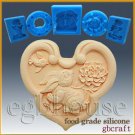 2D Food Grade Silicone Chocolate mold / Push Mold - Oriental Zodiac - Rabbit