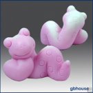 3D silicone soap and candle mold -Smiley Snake
