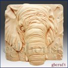 2D Silicone Soap Mold - Elephant close up -FREE SHIPPING(BuyFrom Original maker)