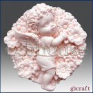 2D Silicone Soap Mold  - Fairy Flora in her blooming garden