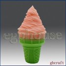 3D Silicone Soap/Candle Mold - Ice Cream Cone 2