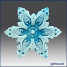 2D Silicone Soap Mold – Snowflake # 5