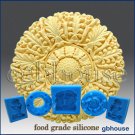 Silicone Chocolate / food grade Mold - Round Rosette-2 Silicone Chocolate / food grade Mold - Round Rosette-2