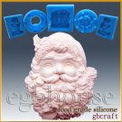 2D Silicone Soap/sugar/fondant/chocolate Mold-Santa Plaque - Freeshipping