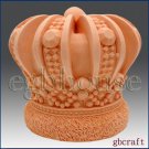 3D Silicone Soap/Candle Mold- imperial crown - 2 parts assembled mold