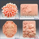 2D/3D Soap/Candle silicone mold-Garden series 1 2D/3D Soap/Candle silicone mold-Garden series 1