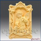 2D Cancer Pray Angel of Compassion Silicone Mold w/lamb