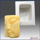 2D silicone Soap/Guest/clay/cold porcelain/candle mold-Mini Buddha close-up