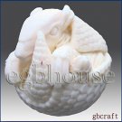 3D silicone Soap/polymer/clay/cold porcelain/Candle mold-Armadillo(2 parts mold)