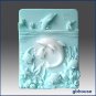 Dolphins at Play &acirc;�� 2d Silicone Soap/polymer/clay/cold Porcelain Mold