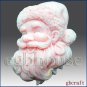 Joy Santa - Soap/candle/polymer/clay/cold Porcelain 2d Silicone Mold