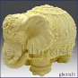 Festive Elephant - 3D Soap/Candle/polymer/clay/cold porcelain silicone mold