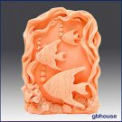 3 Framed Fish - Detail of high relief sculpture - Soap silicone mold 3 Framed Fish - Detail of high relief sculpture - Soap silicone mold