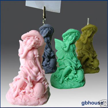 3D silicone Soap/polymer/clay/candle mold -Viviane Fairy of Imagination