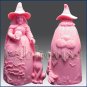 3D silicone Soap/polymer/clay/cold porcelain/candle mold-Witch (check contents)