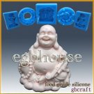 2D Silicone Soap/sugar/fondant Mold - Laughing Buddha - from original designer