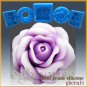 3D Silicone sugar/fondant/chocolate Mold-Lovely Rose-(2parts mold)-from designer