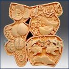 2D Silicone Soap Mold - Great Fortune Character