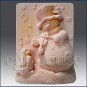 Symphonic Snowman-2D silicone Soap/Guest/polymer/clay/cold porcelain/Candle mold