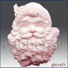 Santa Plaque- Soap/Candle/polymer/clay/cold porcelain 2D Silicone mold