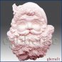 Santa Plaque- Soap/Candle/polymer/clay/cold porcelain 2D Silicone mold