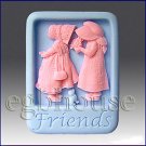 2D silicone Soap/polymer/clay/cold porcelain mold - Friends