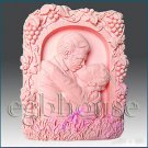 2D silicone Soap/polymer/clay/cold porcelain mold – A Kiss to Remember