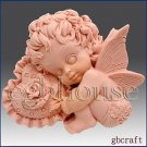 2D silicone Soap/Guest/polymer/clay/cold porcelain mold-Valentine Angel Boy set2