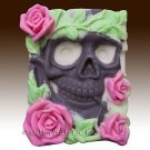 2D silicone Soap/Guest/polymer/clay/cold porcelain mold- Halloween Horror Skelet