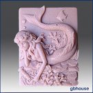 Mermaid Shelly – Detail of high relief sculpture-Soap/clay/plaster silicone mold Mermaid Shelly – Detail of high relief sculpture-Soap/clay/plaster silicone mold