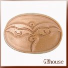 Tibetan Mani Stone - Buddha's Eyes - Detail of low relief sculpture Soap Mold