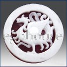 2D silicone Soap/polymer/clay/cold porcelain mold - Phoenix - Feng Shui design