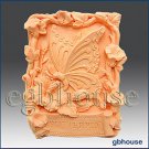 2D silicone Soap/polymer/clay/cold porcelain mold – Garden Butterfly