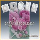 2D silicone Sugar/fondant/chocolate/cookie/cake mold - Orchid